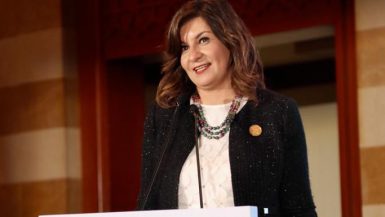 نبيلة مكرم وزيرة الهجرة ؛ المنتدى الاقتصادي العالمي للمرأة
